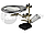 Настольная лупа-лампа Led для паяния микросхем Третья рука MG16129-A с двумя лупами 90х2.5мм (21мм6Х), фото 10