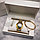 Комплект Pandora (Часы, кулон, браслет)  Золото с белым циферблатом, фото 5