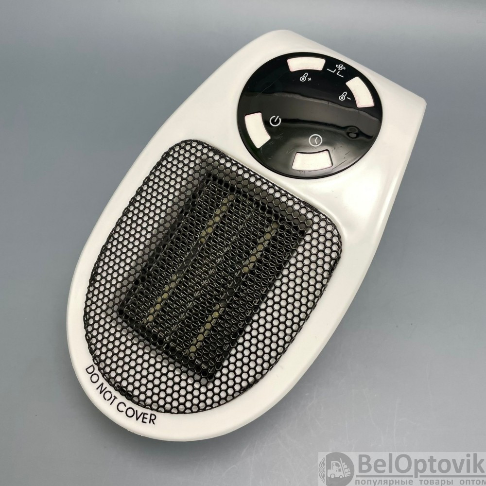 Портативный электрический мини обогреватель с пультом ДУ Portable Heater 500 W (2 режима работы, таймер) - фото 5 - id-p181586137