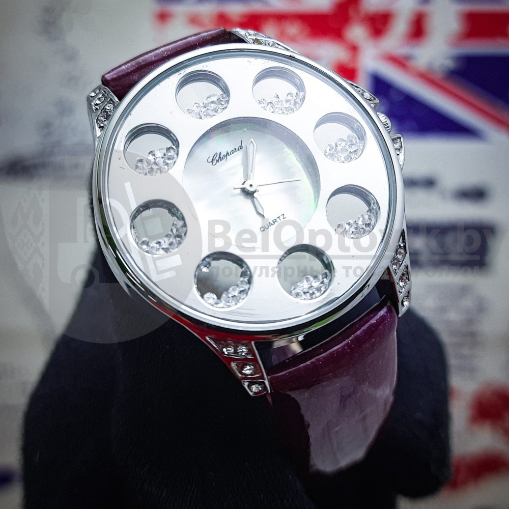 Часы женские Chopard Argent Geneve S9204 со стразами Черный - фото 5 - id-p181592241