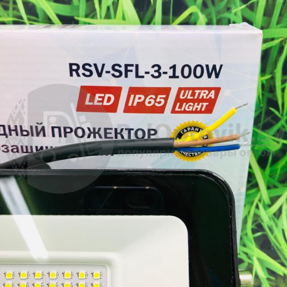 Уличный светодиодный пылевлагозащищенный прожектор RSV-SFL-3-100W/100 6500K - фото 7 - id-p181589122