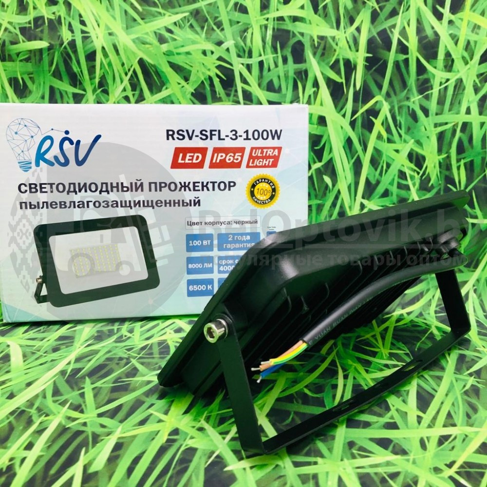 Уличный светодиодный пылевлагозащищенный прожектор RSV-SFL-3-100W/100 6500K - фото 8 - id-p181589122