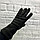 Перчатки флисовые черные Зимние для сенсорных экранов, фото 3