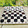 Настольная игра Пластиковые шашки в комплекте с деревянной доской, фото 4