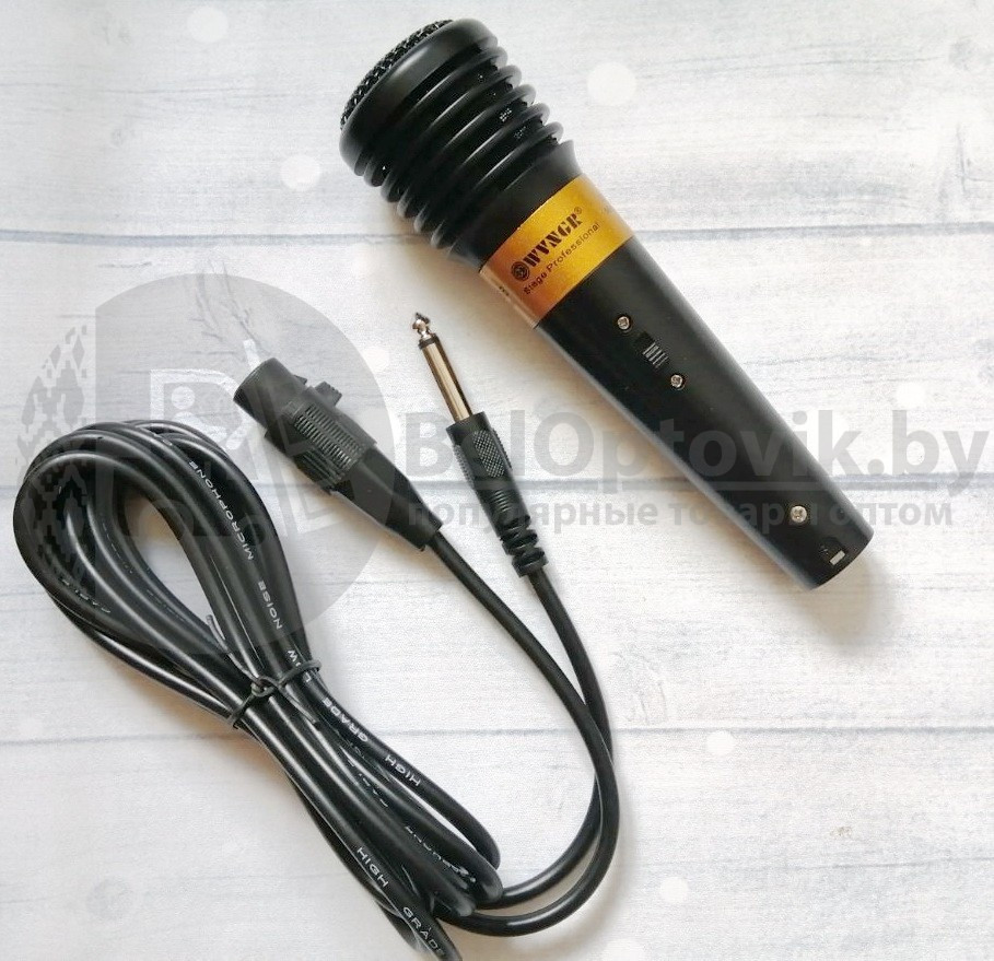 Динамический вокальный микрофон шнур 3-м. WVNGR WG-535 суперкардиоида, с кнопкой 80-15000 Гц - фото 7 - id-p181591311