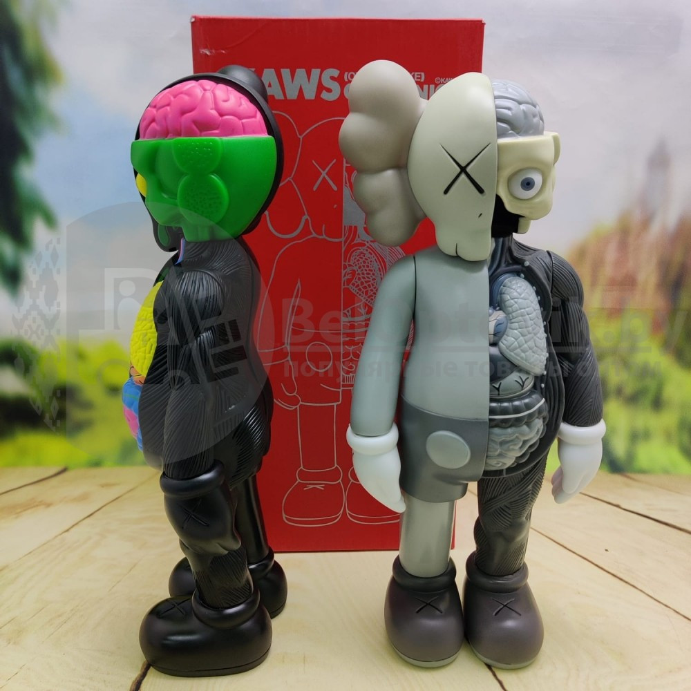 Kaws Dissected Gray Игрушка 40 см - фото 4 - id-p181594802