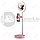 Мультифункциональное зеркало для макияжа с держателем для телефона G3 и круговой LED-подсветкой  Розовое, фото 10