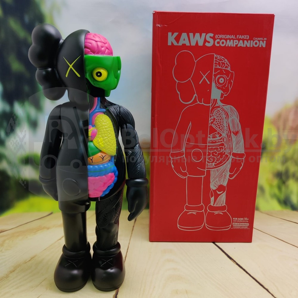 Kaws Dissected Black Игрушка 40 см - фото 2 - id-p181594803