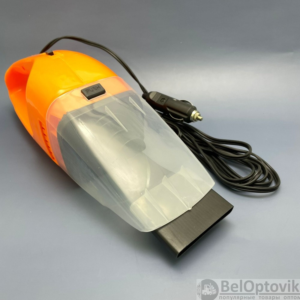 Портативный автомобильный мини пылесос Car Vacuum Cleaner (2 насадки), 100Вт - фото 3 - id-p181586292