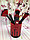 Набор кистей для макияжа в тубусе KYLIE RED/Black, RED/White 12 шт В белом тубусе с красным оформлением тубуса, фото 4