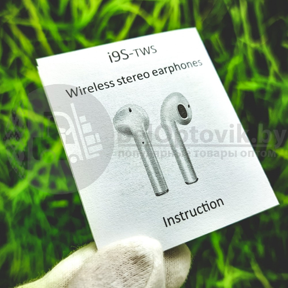Наушники беспроводные i9S - TWS, переключение кнопка, Bluetooth 4.2 Черные - фото 7 - id-p181592439