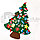 Елочка из фетра с новогодними игрушками липучками Merry Christmas, подвесная, 93 х 65 см Декор D, фото 2