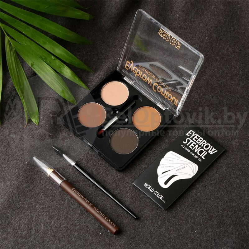 Ликвидация Maxi набор для макияжа бровей PRO. BROWS от MAC (4 оттенка теней, карандаш, кисть для нанесения, - фото 4 - id-p181591431