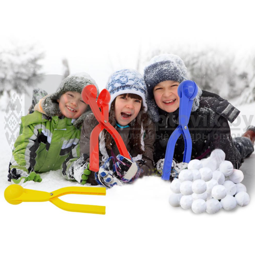 Игрушка для снега Снежколеп (снеголеп), диаметр шара 6 см, дл. 26 см Оранжевый - фото 7 - id-p181586374