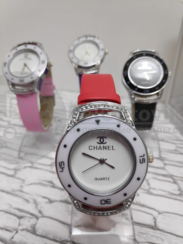 Часы наручные женские кварцевые Chanel Розовый - фото 5 - id-p181594942