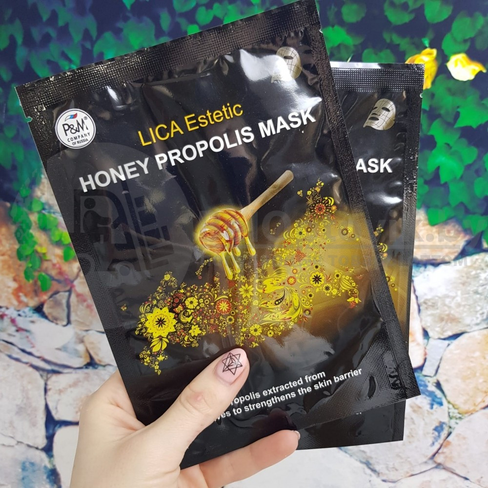 Восстанавливающая тканевая маска Lica Estetic с прополисом Honey Mask, 30 мл - фото 4 - id-p181592519