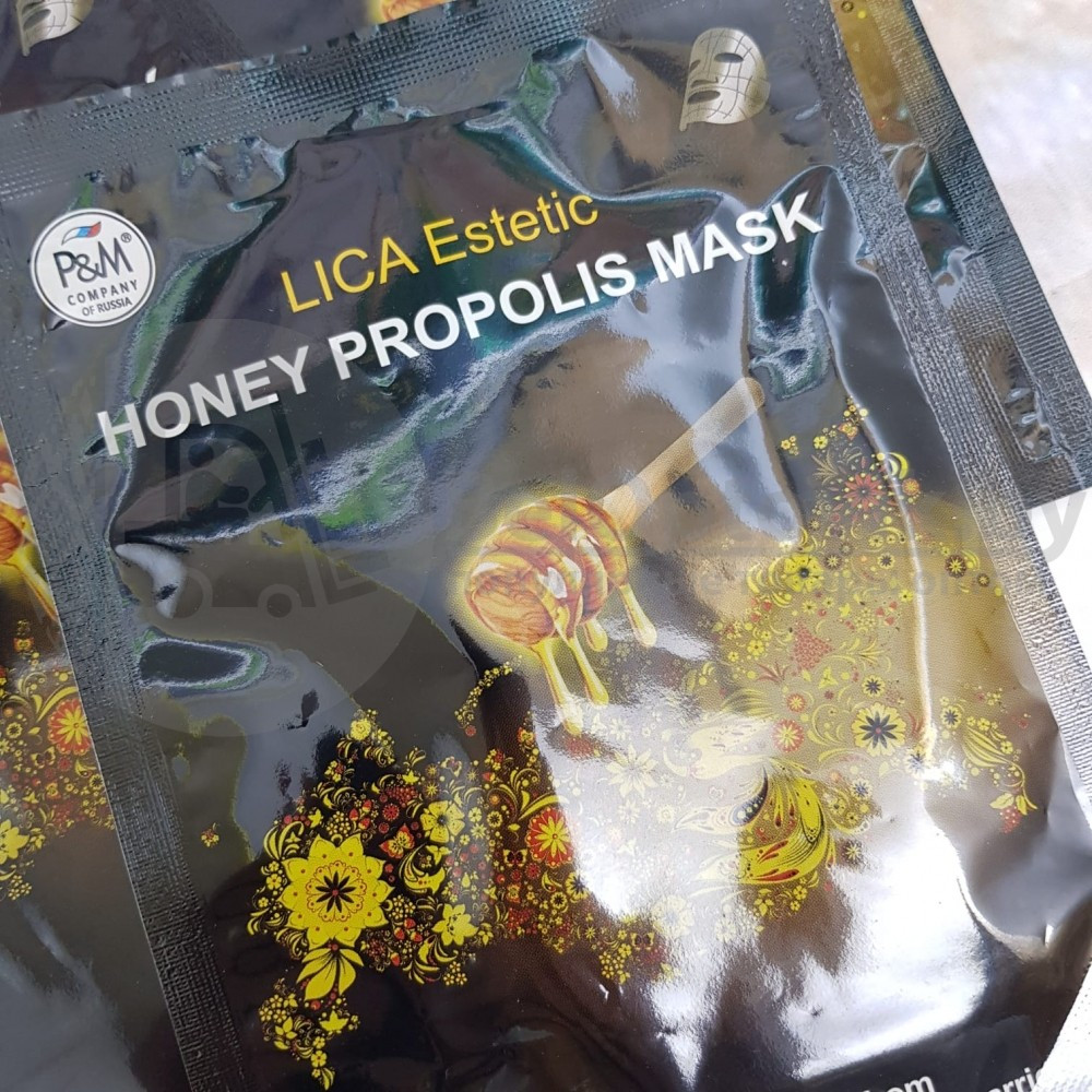 Восстанавливающая тканевая маска Lica Estetic с прополисом Honey Mask, 30 мл - фото 5 - id-p181592519