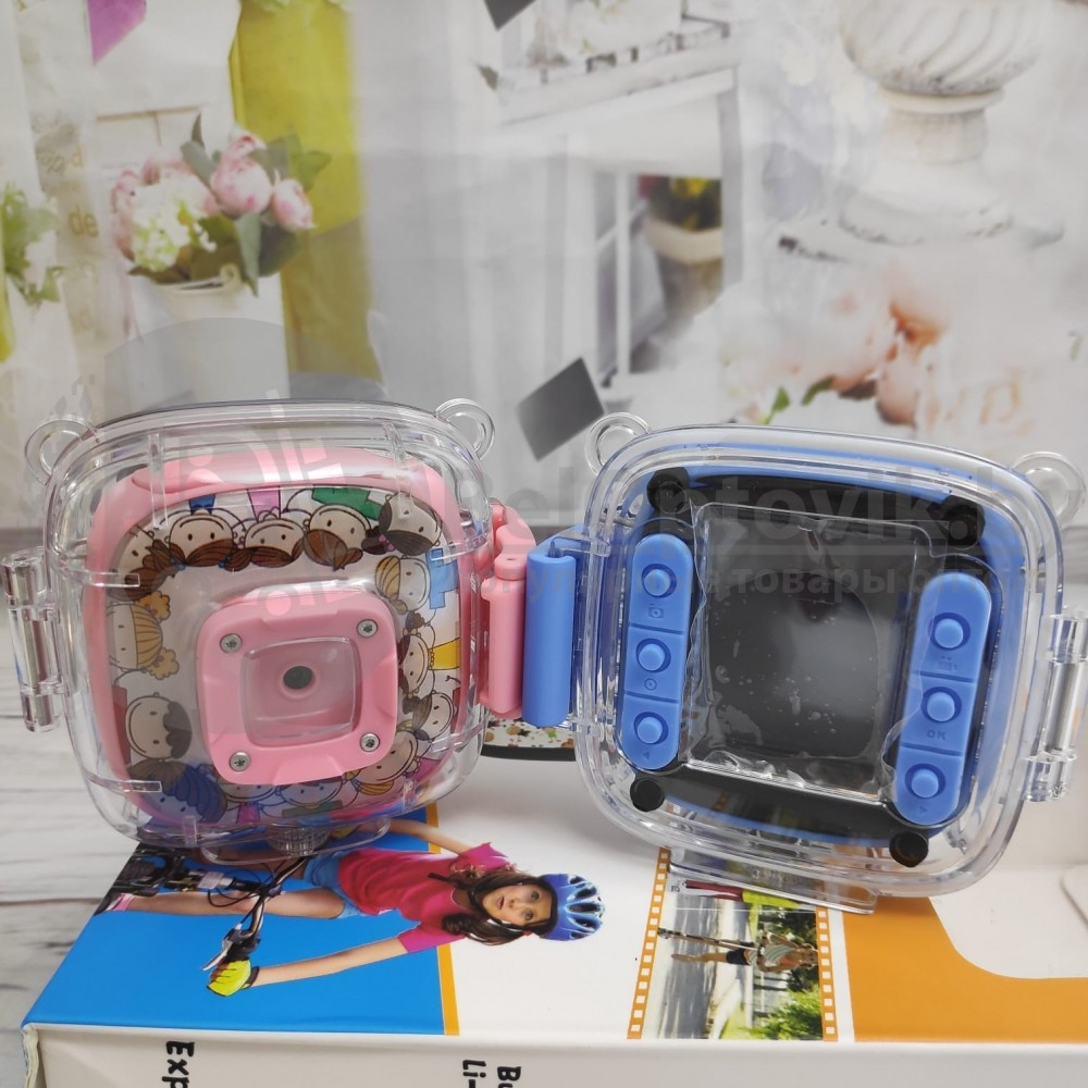 Детская экшн камера Action Camera Full HD 1080P Waterproof for Kids Синяя - фото 9 - id-p181593644