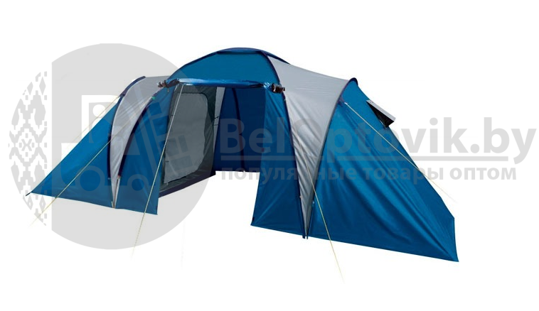 Палатка туристическая LanYu 1699 двухкомнатная 4-х местная 450х220х180см - фото 2 - id-p181591467
