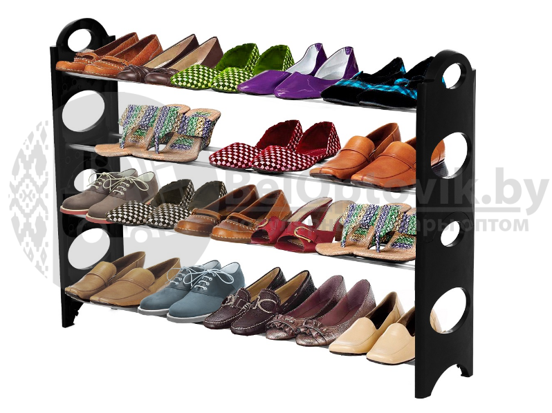 Полка - шкаф (органайзер) для хранения обуви 4 Tier Shoe Rack (Шу Рек 4 полки) - фото 3 - id-p181589419