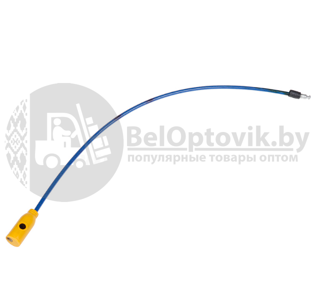 Замок велосипедный (универсальный), стальной трос (10ммх100см) с ключом Синий - фото 9 - id-p181591502