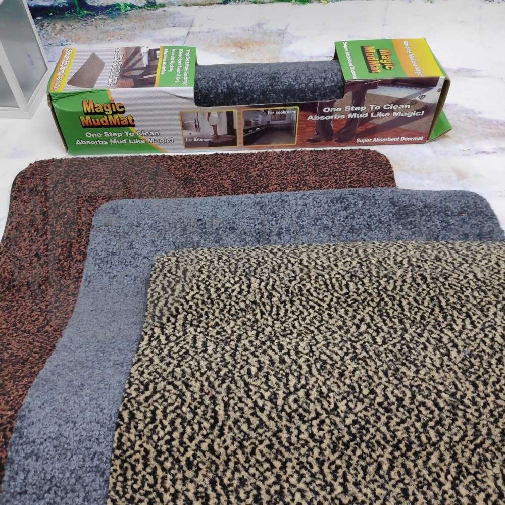 Придверный коврик Ни следа Clean Step Mat / Magic MudMat 70,0 46,0 см (супервпитывающий) Черно-корчневый - фото 5 - id-p181591509