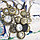 Карманные часы с цепочкой и карабином Римские цифры, фото 3