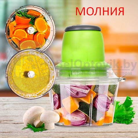 Хит цена Кухонный комбайн (Электрический измельчитель Молния) Multi-FUnctional Electric Cooking Machine - фото 6 - id-p181595002