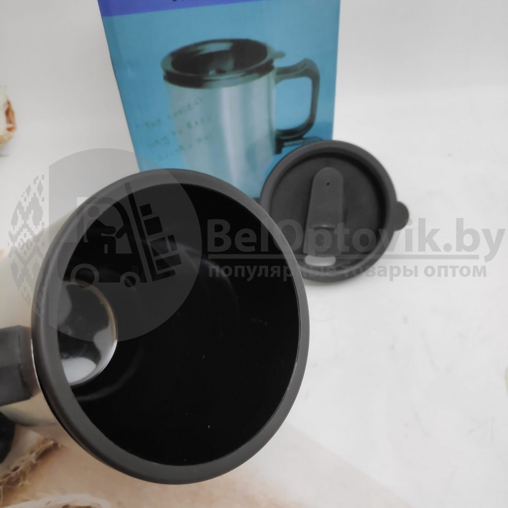 Термокружка с подогревом от прикуривателя ELECTRIC MUG STAINLESS STEEL 140Z Синяя - фото 6 - id-p181595013