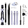 Набор инструментов для ремонта электроники 114 в 1 в кейсе (отвертка со сменными битами с гибким удлинителем), фото 6