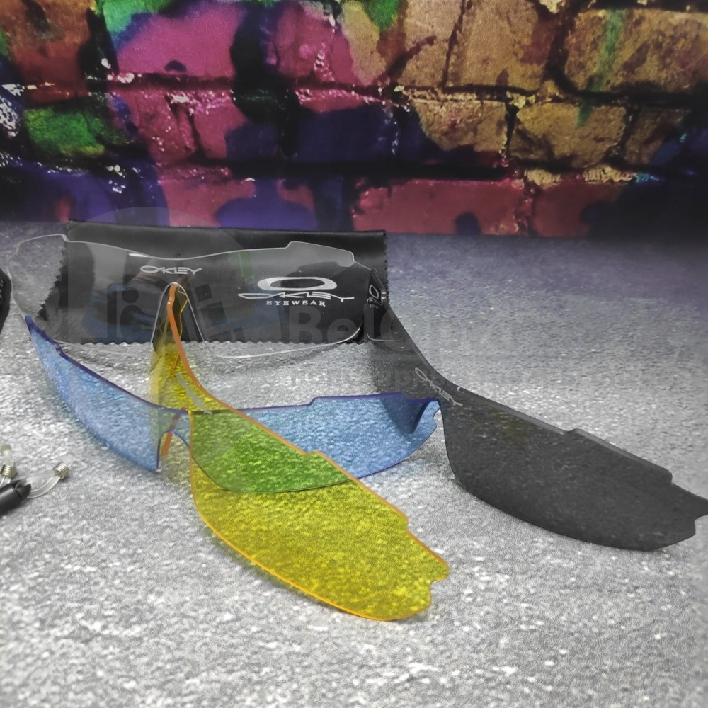 Очки тактические Oakley с поляризацией и сменными линзами (пластик, акрил, 14 сменные линзы, polirazed) - фото 6 - id-p181589472