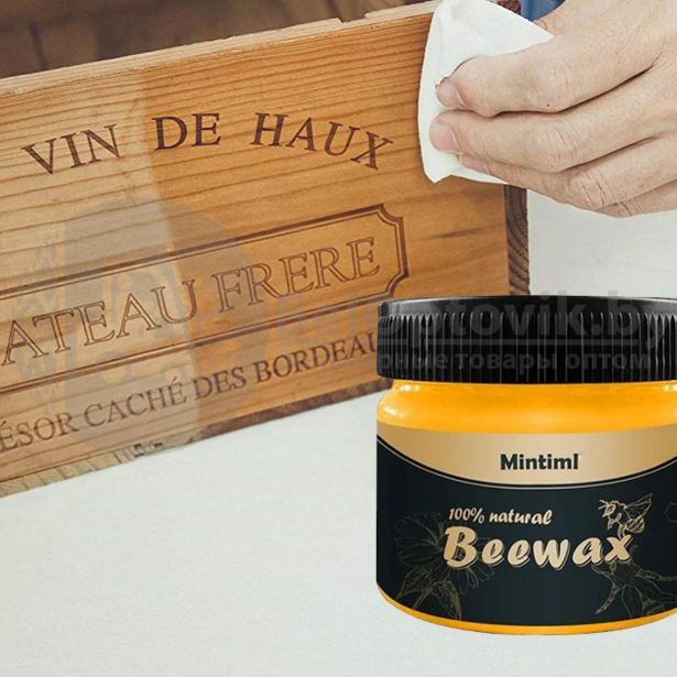 Полироль для деревянной мебели (древесины) Beewax на пчелином воске, 80 гр. - фото 8 - id-p181589474