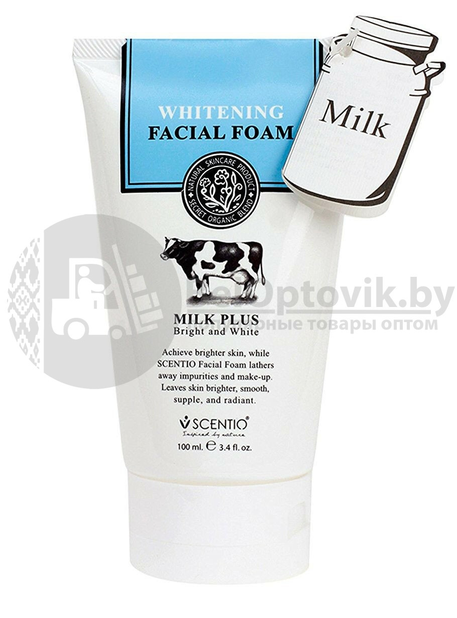 Пенка для умывания Whitening Q10 Facial Foam Milk Plus с молочным протеином и коэнзимом Q10, 100 мл. (бережное - фото 3 - id-p181593737