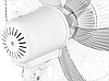 Напольный вентилятор Ballu BFF - 801 (45 Вт), фото 5
