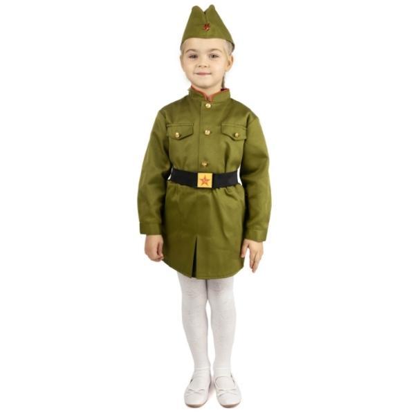 Детский военный костюм ВОВ девочка МИНИВИНИ