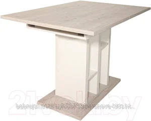 Обеденный стол Eligard Best раздвижной 118-157x76x80 (дуб монтерей/белый)