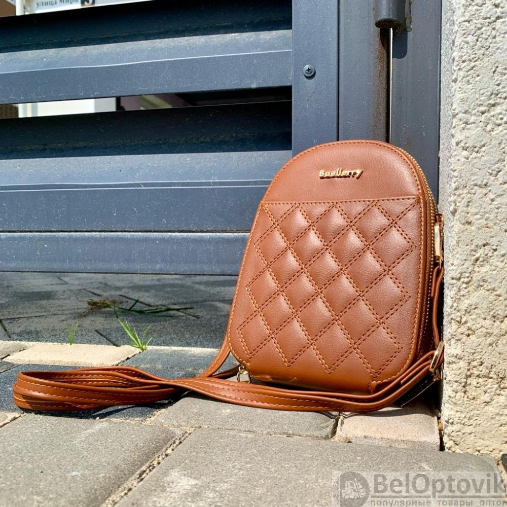 Женская сумочка через плечо BAELLERRY Show You 2501 Светло-коричневая - фото 9 - id-p181602662