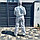 Одноразовый защитный хозяйственно - бытовой комбинезон Каспер с капюшоном, 60 г/м спанбонд, фото 5