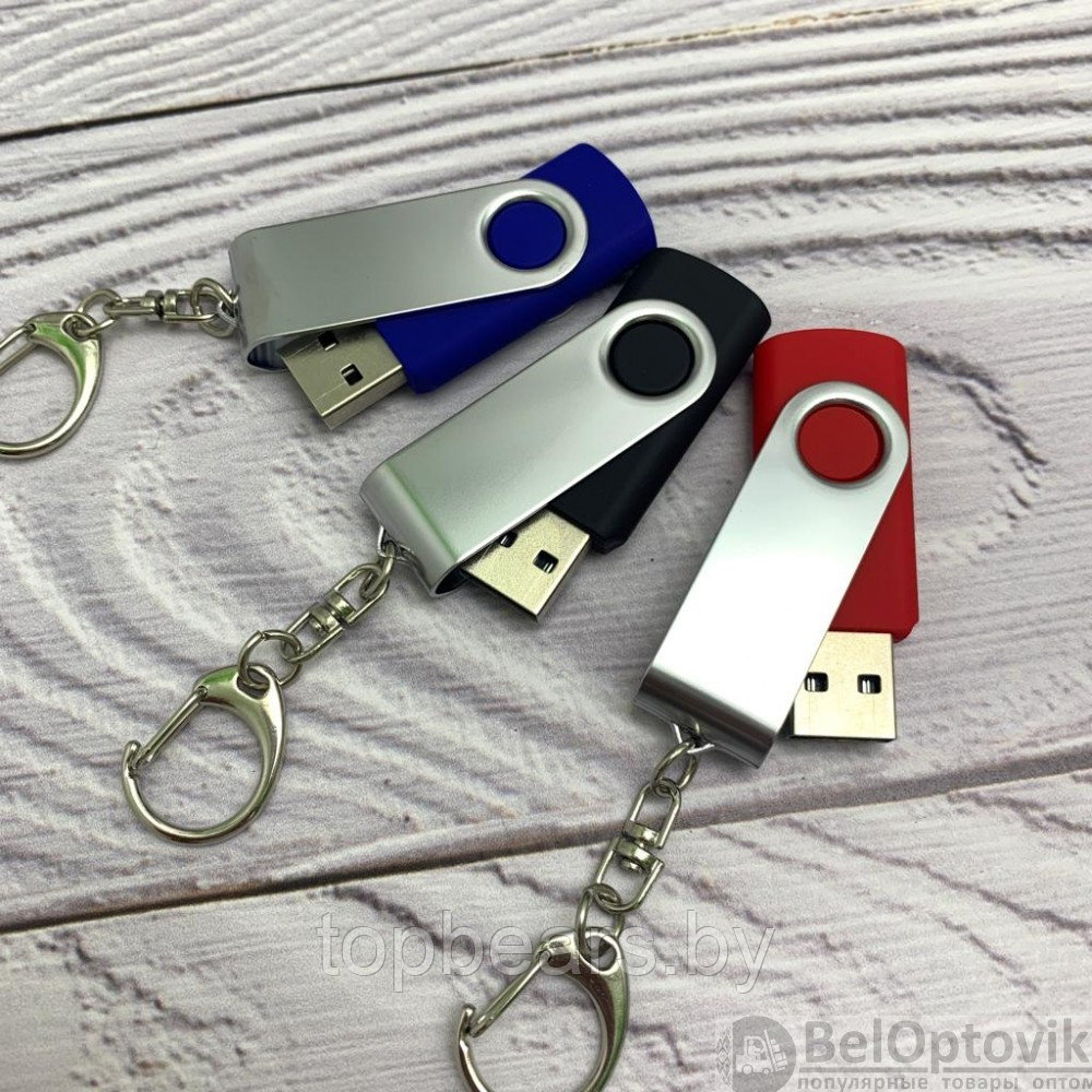 USB накопитель с брелком (флешка) Twist , 32 Гб Синяя - фото 9 - id-p181605831