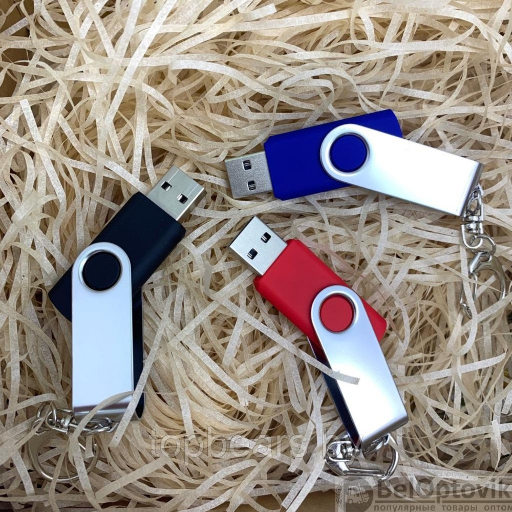 USB накопитель с брелком (флешка) Twist , 32 Гб Синяя - фото 10 - id-p181605831