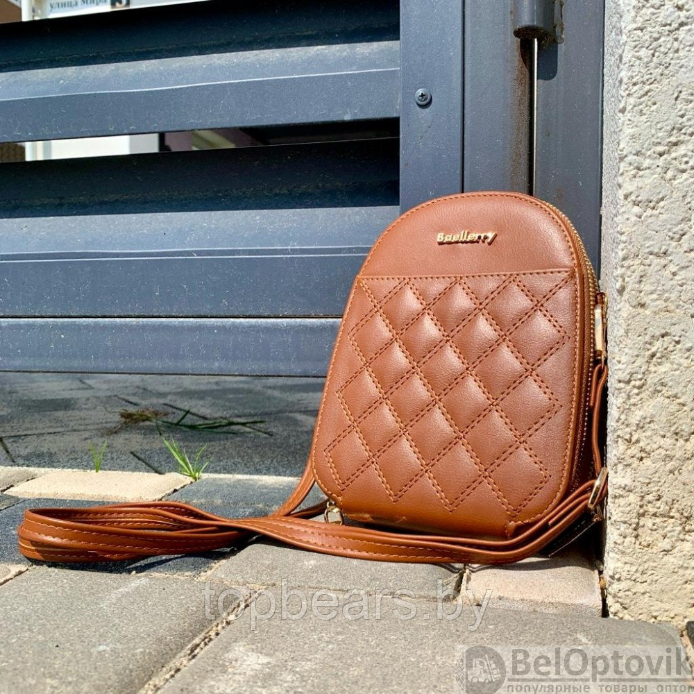 Женская сумочка через плечо BAELLERRY Show You 2501 Светло-коричневая - фото 9 - id-p181605845