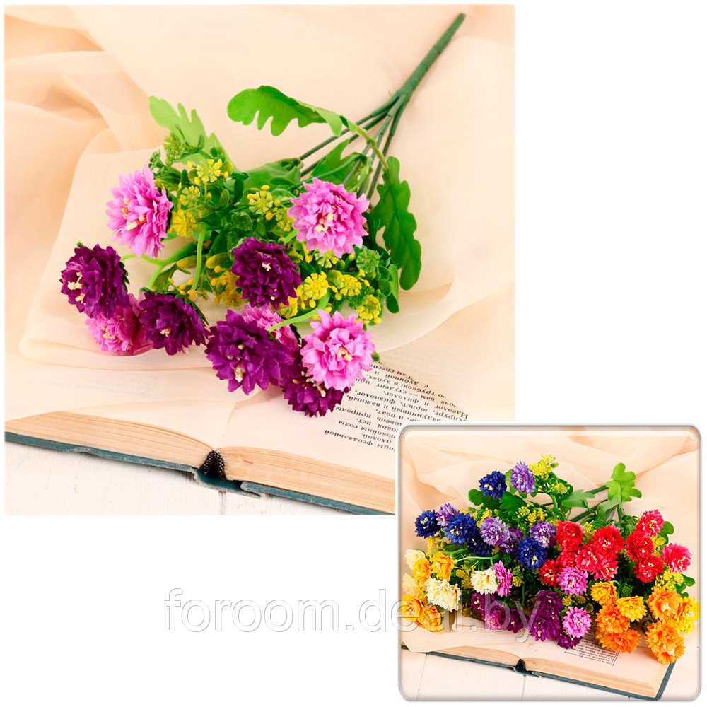 Букет искусственных цветов "Бархатцы" 30 см СимаГлобал 5202904 - фото 1 - id-p181602861