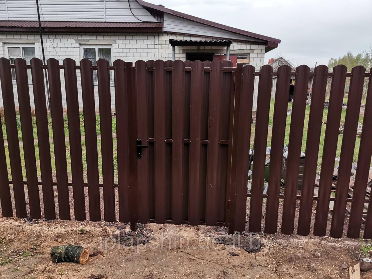 Забор из металлического штакетника под ключ в Гомеле - фото 9 - id-p181612297