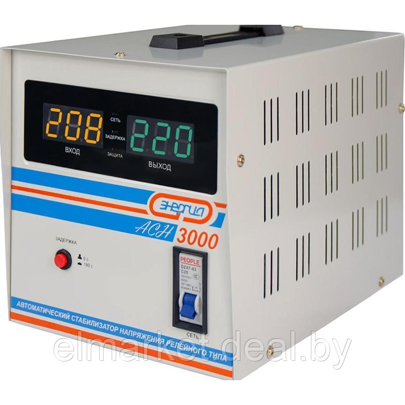 Стабилизатор напряжения Энергия АСН-3000 входное напряжение; выходное напряжение; задержка - фото 1 - id-p181618147