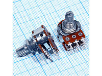 Переменный резистор RV16A01F-10-15K- Сдвоенный (стерео)