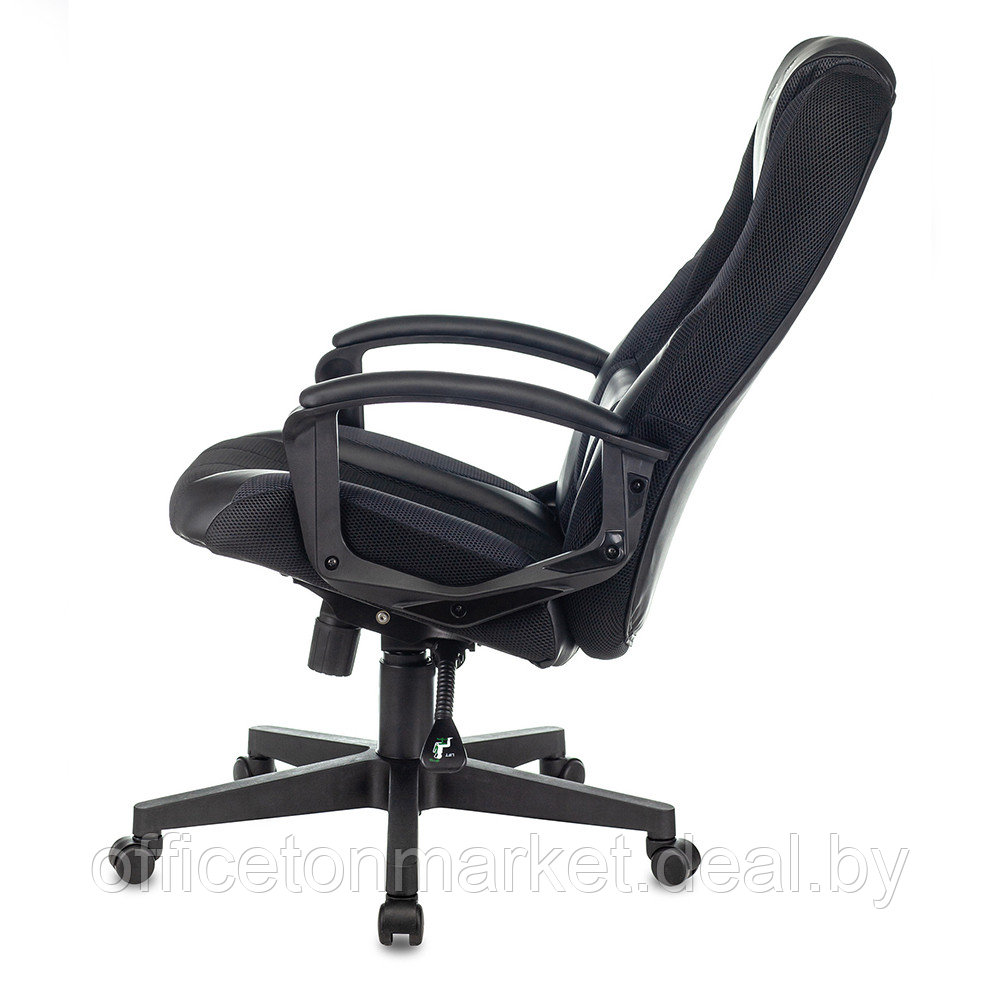 Кресло игровое "Бюрократ Zombie 9", текстиль, экокожа, пластик, черный,серый - фото 5 - id-p181608724