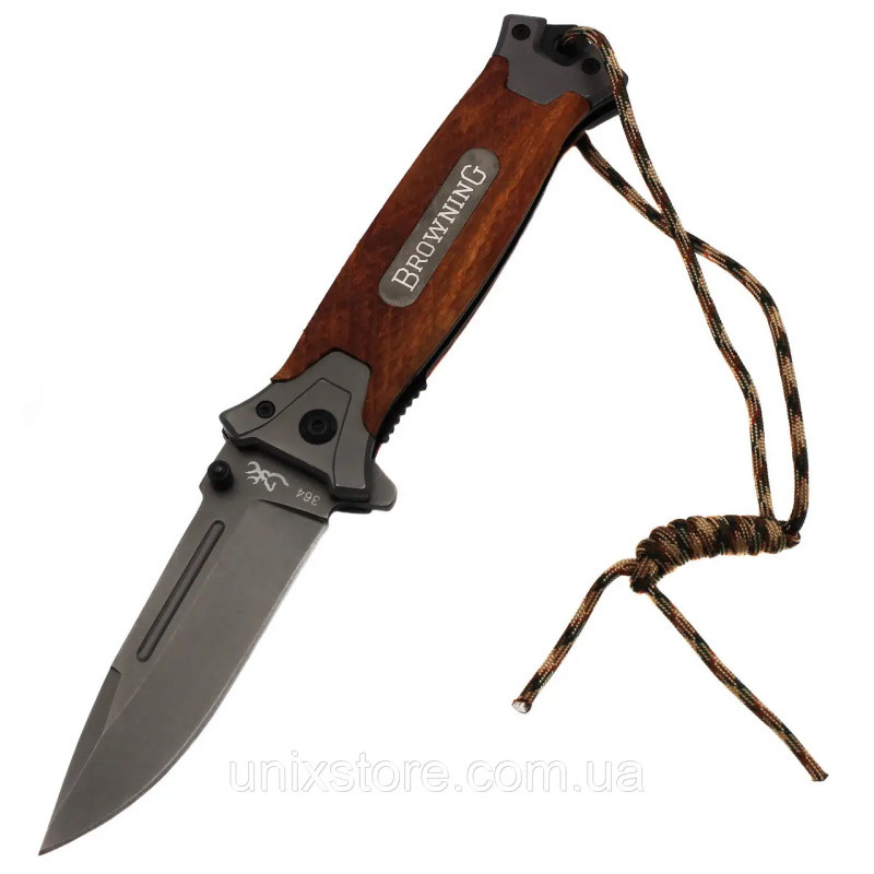 Нож Browning 364 коричневый со шнурком - фото 6 - id-p181634841