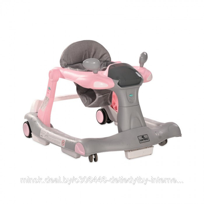 Ходунки 2в1 Lorelli Rider Pink Grey