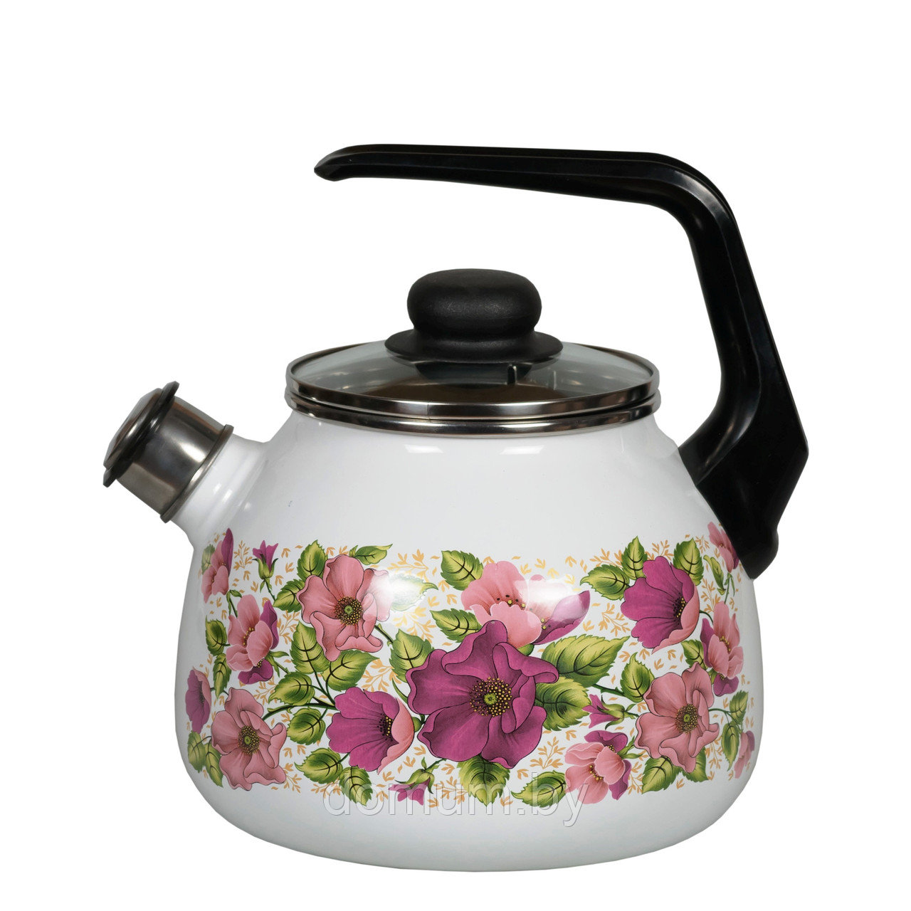 Чайник со свистком эмалированный 3л Vitross "Violeta" 1RС12 - фото 1 - id-p181638159