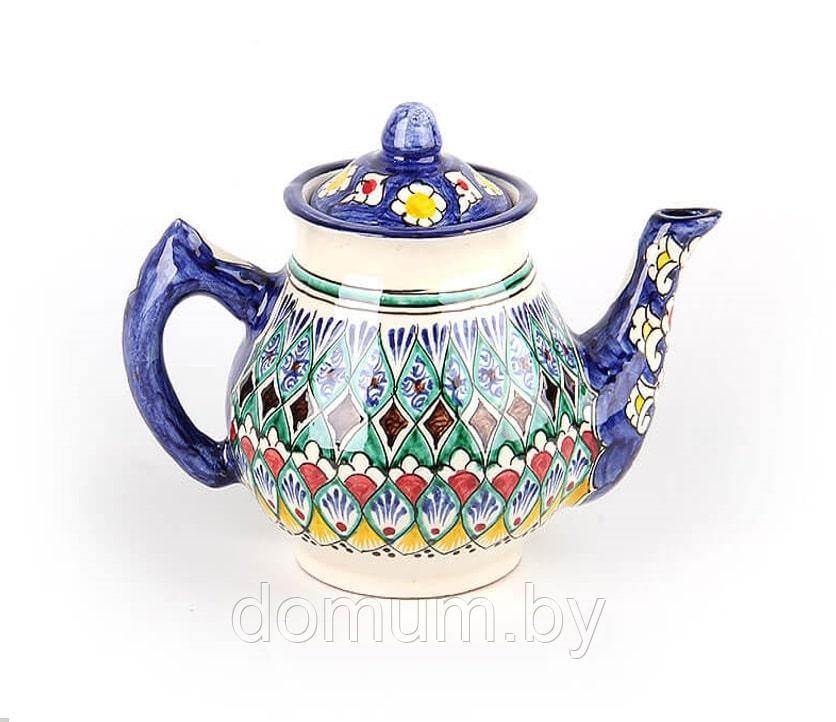 Чайник заварочный глина 1 л Узбекистан ЧГ1 - фото 1 - id-p181638162